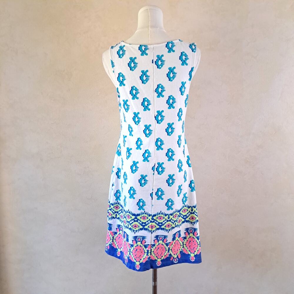 LILLY PULITZER Harper Shift Dress Size Small To The Sea Sleeveless French Terry - Picture 6 of 10